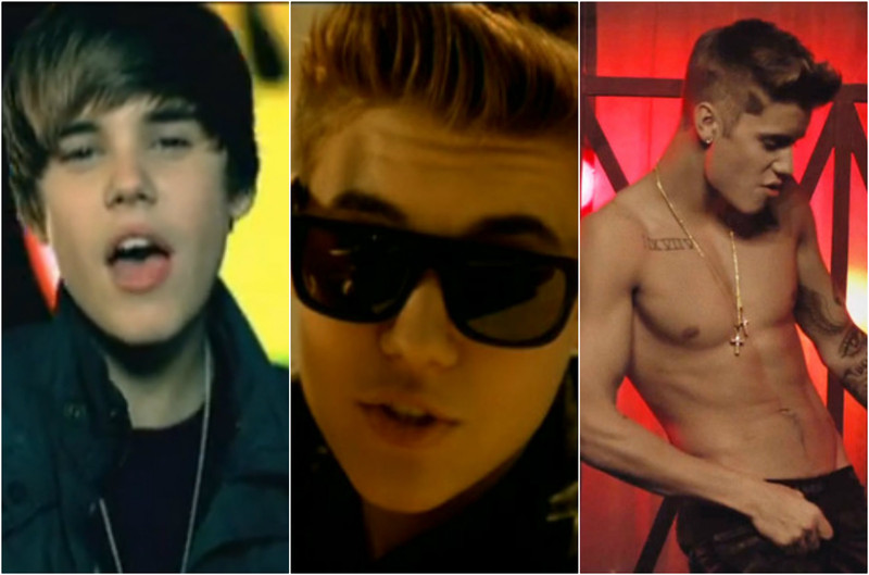 Justin Bieber evolução clipes Justin Bieber evolução clipes